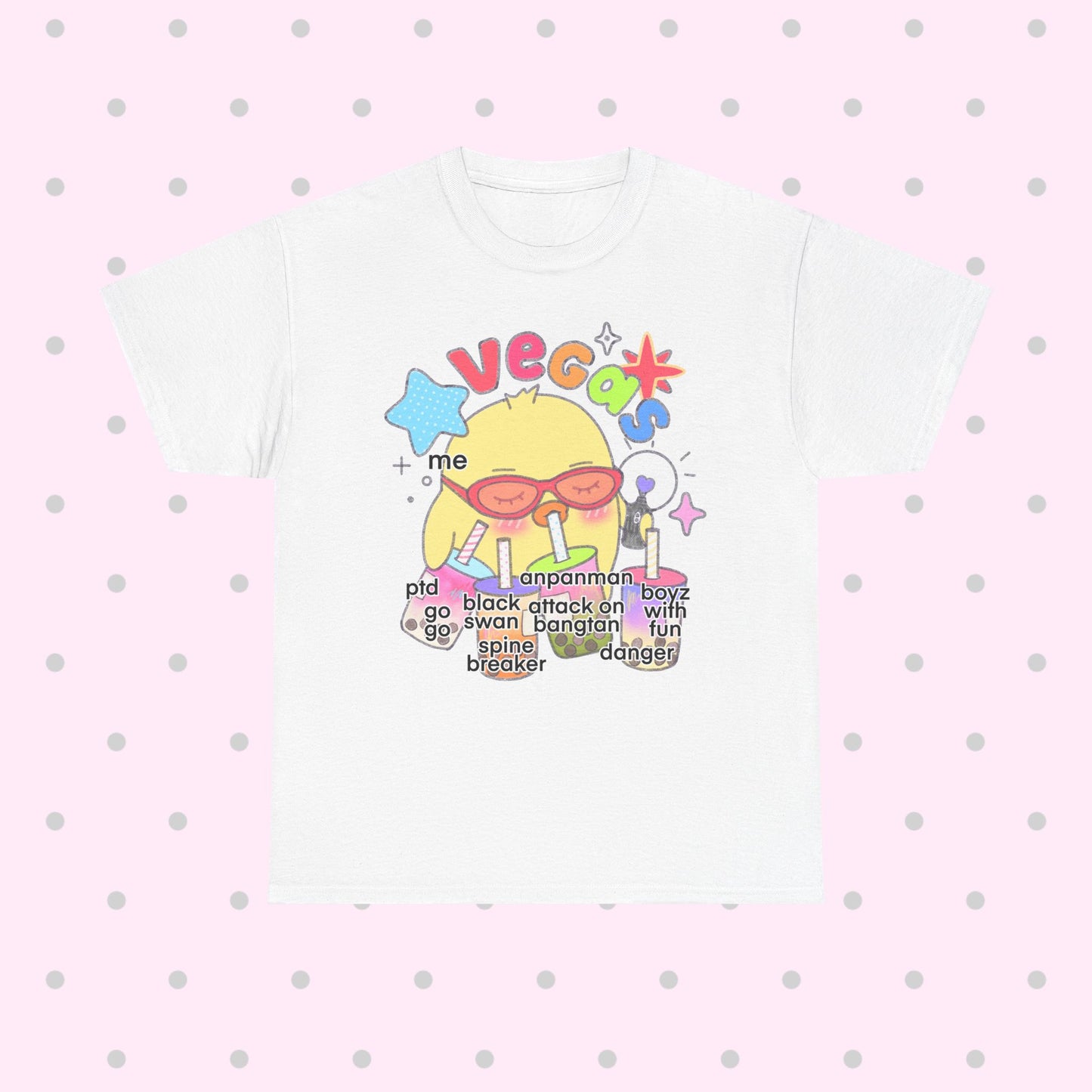 VEGAS DJSPINTHATSHIT GRAPHIC TEE