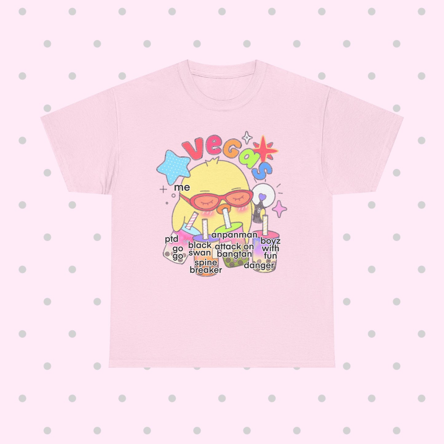 VEGAS DJSPINTHATSHIT GRAPHIC TEE